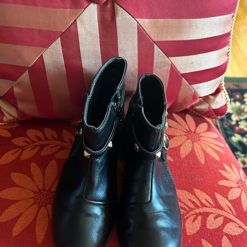 Brand new Black and gold studded boots for small girls.